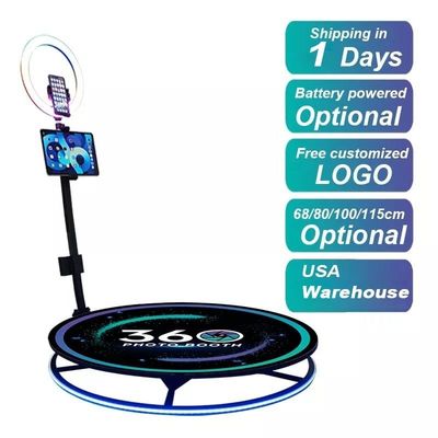 忘れられない体験のために LED Ipad カメラ付きの 360 ビデオ フォトブース 自動