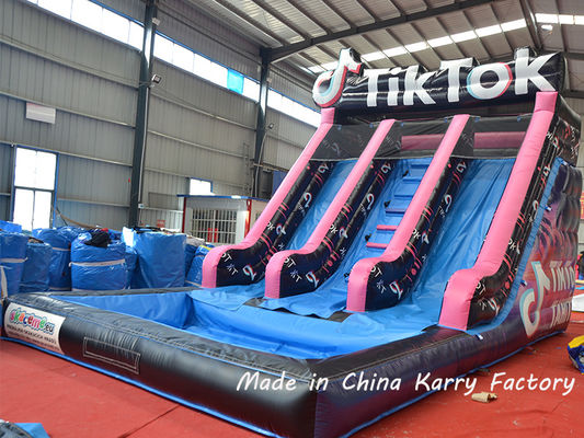 PVC 26FT 充気式バウンサー 遊び場 バウンサーハウス 水道スライド 子供 バウンサー城