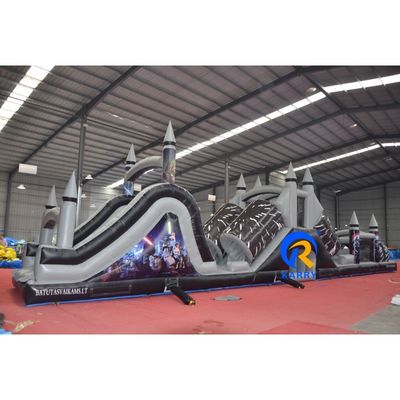 特徴 ポータブル グレーとブラック 吹き込み障害物コース 吹風機 18x3.5m カスタマイズ