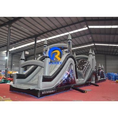 特徴 ポータブル グレーとブラック 吹き込み障害物コース 吹風機 18x3.5m カスタマイズ