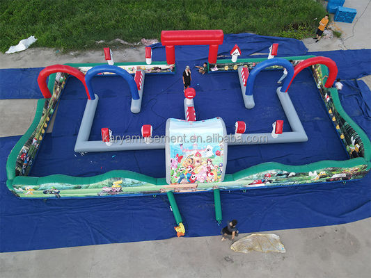 子供のスポーツゲームのための子供のお気に入りの商用カスタム大型充気ゴーカートトラック