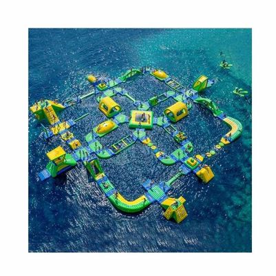 商用水上公園 浮遊設備 デジタル印刷付きの充気式水上公園