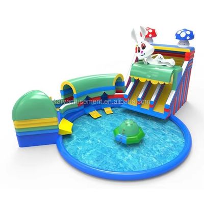 オーバーサイズのプール 充気コンボ 丸いプール 子供のためのウォーターパーク
