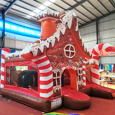 クリスマス・アミューズメントパーク 商用 跳ね返る城 コンボ障害物コース 充気式ドライスライド