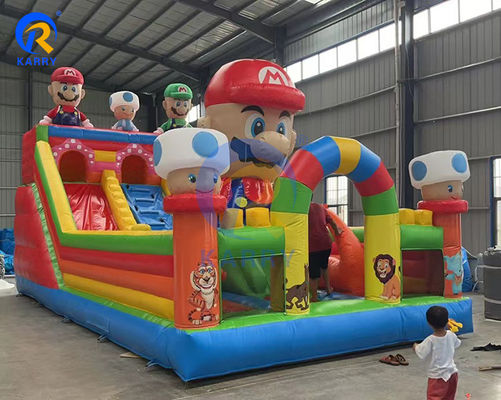 大型スーパーマリオ 膨張式スライド障害物コース 子供と大人のゲームが含まれています
