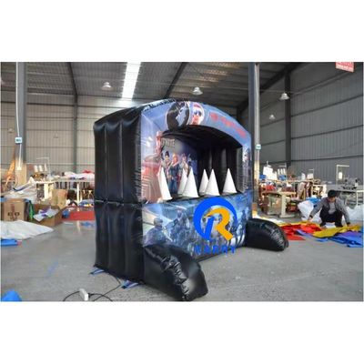 インタラクティブ 射撃ゲーム ローンチ 充気式 ブランスベッド 吹風器とカスタマイズされた色
