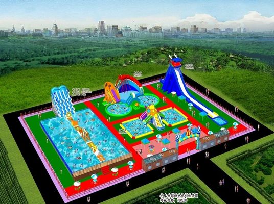 アウトドア充電式水上公園 大人・子供のための水上娯楽公園