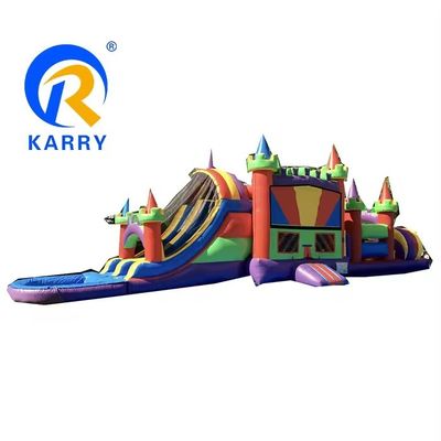特徴 ポータブル 膨らませられる障害物コース スポーツと子供の活動のための成人ゲーム