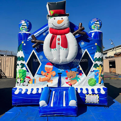 14年目 クリスマス 13x13フィート キッズ 膨らませたブランスハウス ホワイト 膨らませたバブルハウス