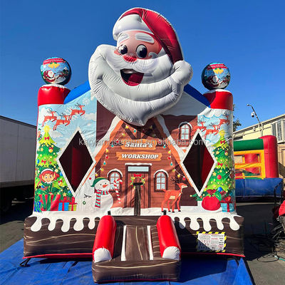 14年目 クリスマス 13x13フィート キッズ 膨らませたブランスハウス ホワイト 膨らませたバブルハウス
