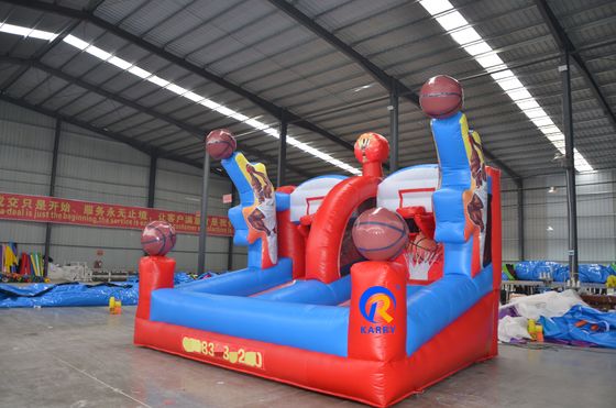 屋外遊び場 充気式パーティゲーム カスタマイズされたバスケットボール 射撃 トランポリン