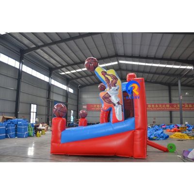 屋外遊び場 充気式パーティゲーム カスタマイズされたバスケットボール 射撃 トランポリン