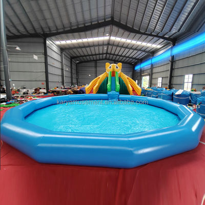 オーダーメイド カラー PVC 象 テーマ 遊園地用 充気水上公園 コンボ スライド