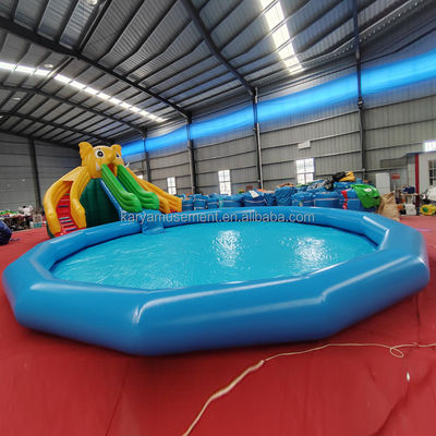 オーダーメイド カラー PVC 象 テーマ 遊園地用 充気水上公園 コンボ スライド