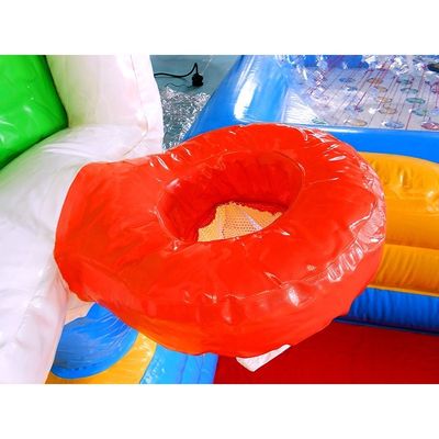 スタイル バックヤード 0.9mm PVC キッズプールとバスケットボールフープの充気プール