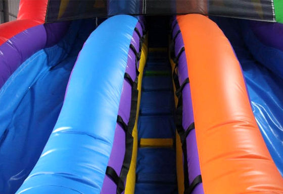 娯楽公園 必須 大型 PVC レインボー フンホーズ 充気式 湿気 乾燥 スライド