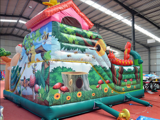 シーバイ エアバイ エクスプレス 配送 PVC 充気式 バンサー 城 子供のためのバンスハウス