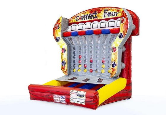 カラフルな充氣式コネクト 4 in a Row 商業的な挑戦のためのターゲット射撃ゲーム