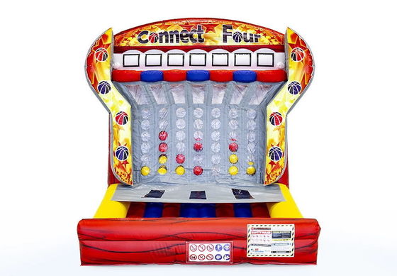カラフルな充氣式コネクト 4 in a Row 商業的な挑戦のためのターゲット射撃ゲーム
