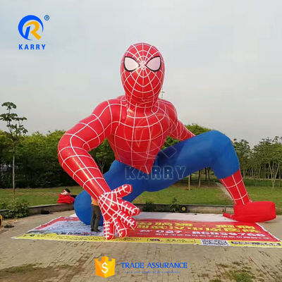 カスタマイズされた 色彩豊かなマーベル スーパーヒーロー 膨らませられるスパイダーマン 広告 PVC素材