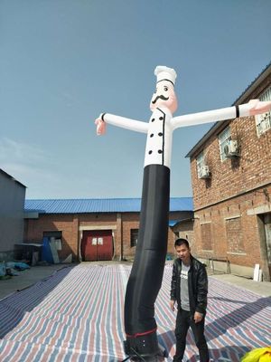 6m 充気式シェフ スカイ ダンス エアチューブ ダンスマン 振舞いモデル 屋外広告