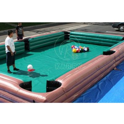 パーソナライズされたPVCタールイン 充電式サッカー ビリヤード ビリヤード インタラクティブなゲームのためのプールテーブル