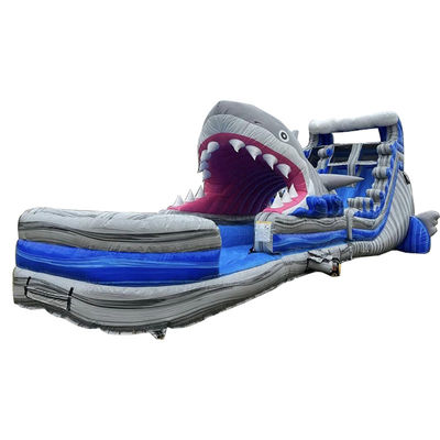 オーダーメイド サイズ 膨らませられる水スライド ビッグサメスライド 滑り台とプール