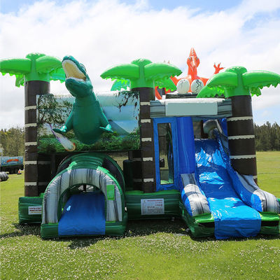 ジュラシック・恐竜公園 浮遊物 ジョイ ボンズハウス スライドとPVC 切り離せるプール