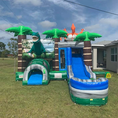 ジュラシック・恐竜公園 浮遊物 ジョイ ボンズハウス スライドとPVC 切り離せるプール