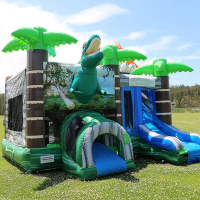 ジュラシック・恐竜公園 浮遊物 ジョイ ボンズハウス スライドとPVC 切り離せるプール