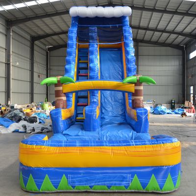商用品 36フィート 充気式水スライド 水池 海水母 パターン