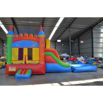 CE証明書 子供向け 商用 充気式 ジャンピング ボンスハウス スライドとプール