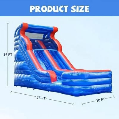 子供のための遊園地 プール付きの大きな充気玩具 水スライド