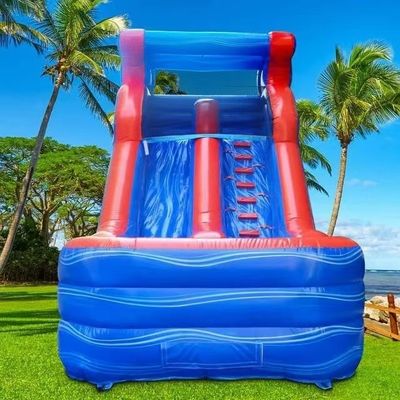 子供のための遊園地 プール付きの大きな充気玩具 水スライド
