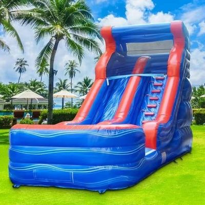 子供のための遊園地 プール付きの大きな充気玩具 水スライド