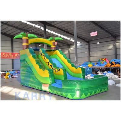 4X9M サイズ PVC 屋外充気式D スライド 公園用 娯楽用 アクセサリー 空気吹き機