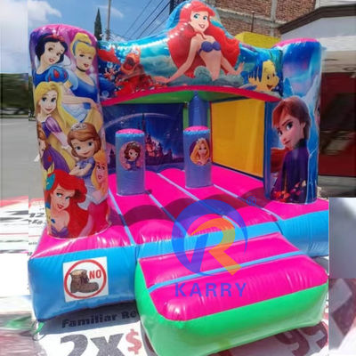 パーティーのレンタ エッセンシャル PVC 充気式跳ね返り屋 海のメアリーテーマと吹風機