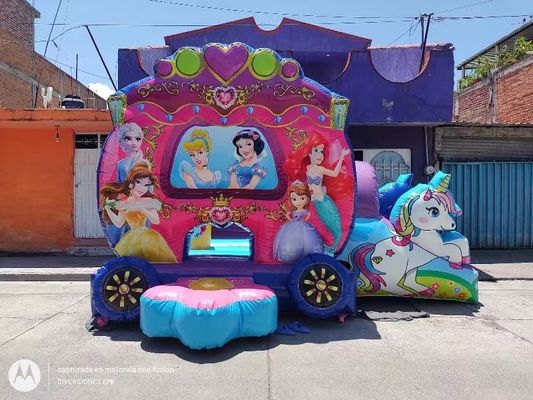 パーティーのレンタ エッセンシャル PVC 充気式跳ね返り屋 海のメアリーテーマと吹風機