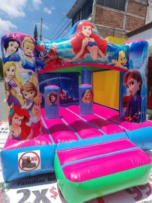 パーティーのレンタ エッセンシャル PVC 充気式跳ね返り屋 海のメアリーテーマと吹風機