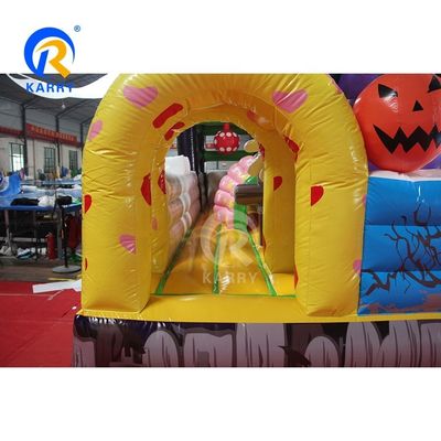人気 城 ハロウィーン 魔女 城 スライド と 空気 吹く 器 で 膨らめる 跳ね返し 家