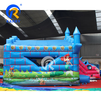 14年目 屋外 子供 の 娯楽 設備 スライド付き 充電式 跳ね上がる 家