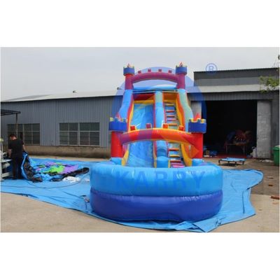室内 赤と青 子供のウォーターパーク デジタル印刷ロゴのスライド