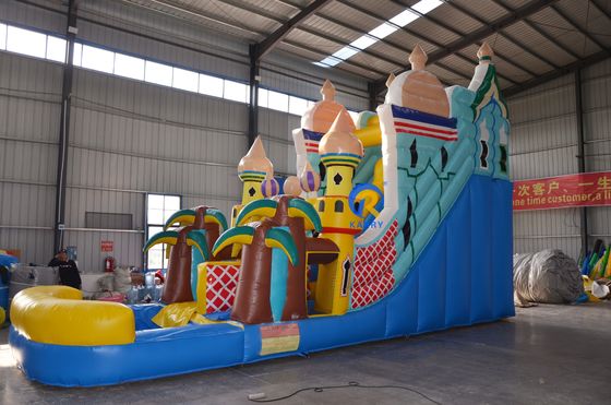 27FT プリンセスキャッスル テーマ 商用 充気式水スライド 屋外 乾燥 成人用