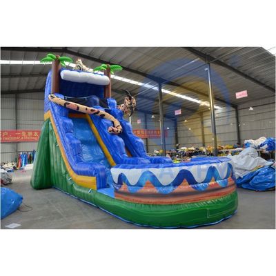 商業用 PVC 空気に満たされた裏庭 プール付きの水上スライド