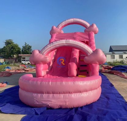 人気 ピンク 充電式 水スライド 商業用 大人用 スライド 屋外 娯楽