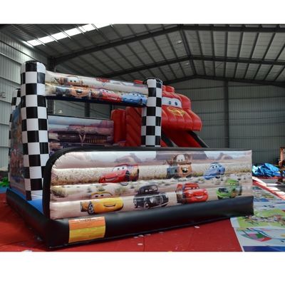 カスタムロゴ ショッピングモールの設備と子供たちの屋外遊びのための受け入れられる跳躍城スライド