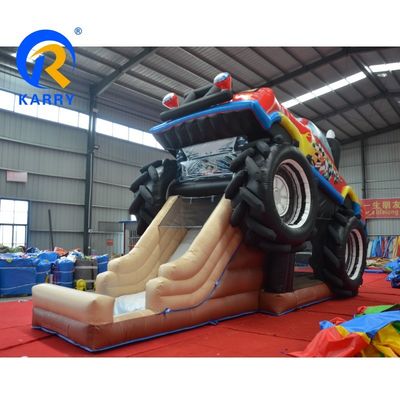 海/空運 オーダーメイド PVC 3D レッド オフロード カー 城 充電式 少年用 ポーナーハウス