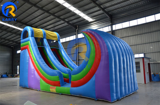 10*3.5*6m パフォーマンス駆動型PVC充気式ローータリー水スライド 夏のパーティー用