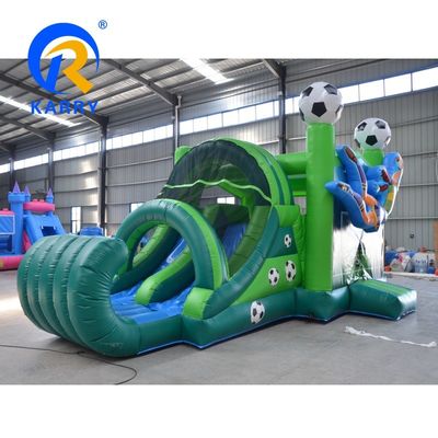ホーム / ビジネス PVC 弾性 足球選手 城 跳ね返り屋 充気式 ロールアップ スライド