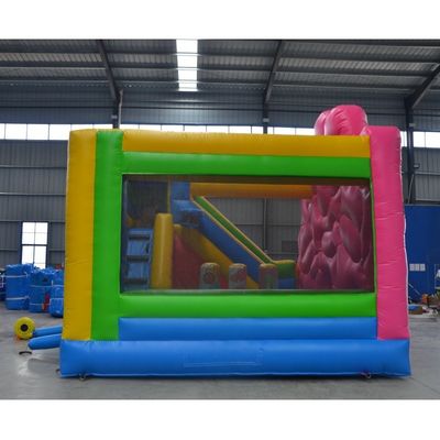 人気デザイン バースデーベア 充気バウンサー パーティーのイベントで子供たちのジャンプ楽しさ